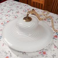 Lampadario a cappello vintage vetro di murano