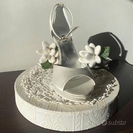 scarpe da sposa in raso. N.35