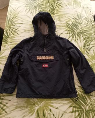 Giacca Napapijri bambino blu con pile 10 anni