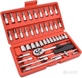 Set Bussole Cricchetto 46pz 1/4"