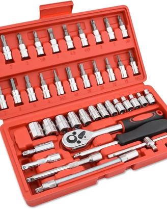 Set Bussole Cricchetto 46pz 1/4"