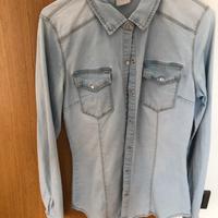 Camicia in jeans elasticizzata