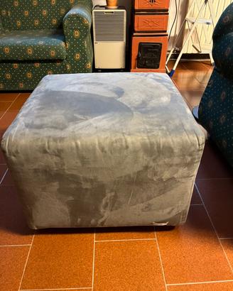 Pouf grigio 55x55x44