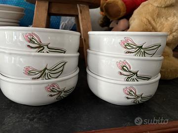 Piatti cerasarda con fiore