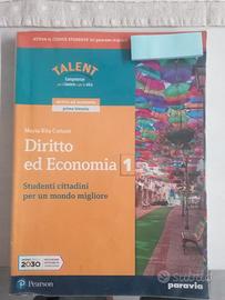 libro scolastico diritto ed economia 1