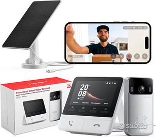 SwitchBot Videocitofono 2K WiFi con Pannello Solar