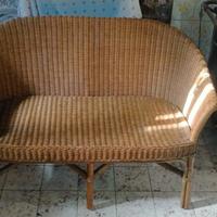 Divanetto due posti vimini