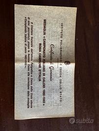 medaglia d'oro titolo 917% commemorativa scudetto