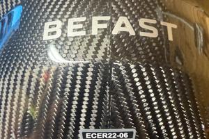 Casco jet moto carbonio