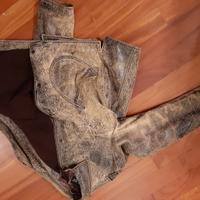 Armani Jeans Giubotto in pelle anticata