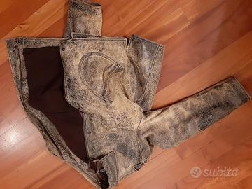 Armani Jeans Giubotto in pelle anticata