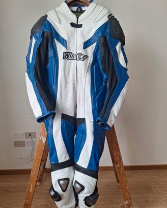 Tuta intera in pelle,guanti,stivali