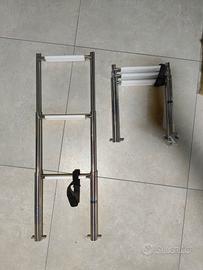 3 Scalette telescopiche barca inox - 3 gradini