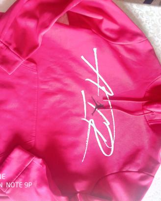 Felpa con cappuccio rossa Jordan Air 