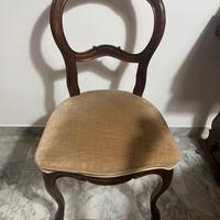 6 sedie artigianali vintage anni 60