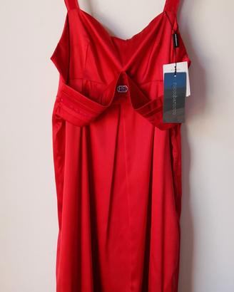 Vestito Rosso Seta Roccobarocco Vintage 