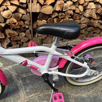 Bicicletta bimba rosa decathlon 4/6 anni