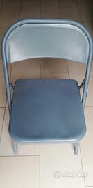 sedia pieghevole in metallo