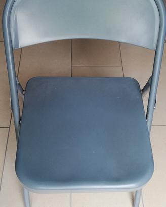 sedia pieghevole in metallo