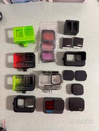 GoPro 12 + 2 batterie + max lens 2.0 + accessori