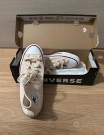 Converse All Star in tela color panna