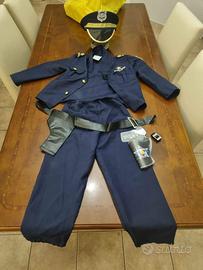 Vestito Carnevale Poliziotto 6-8 anni e accessori
