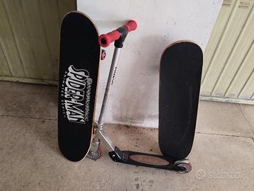 monopattino e n. 2 skate board 