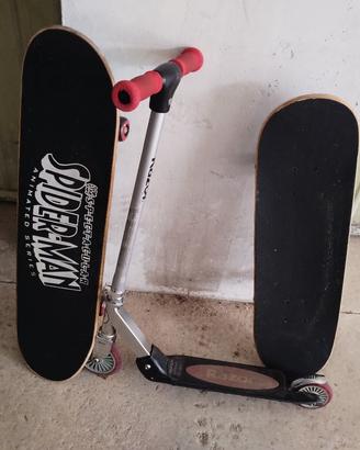 monopattino e n. 2 skate board 