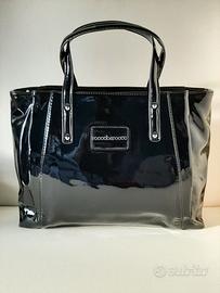 Borsa shopping a spalla donna Roccobarocco lucida 