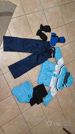 completo da neve per bambino 6/7 anni 
