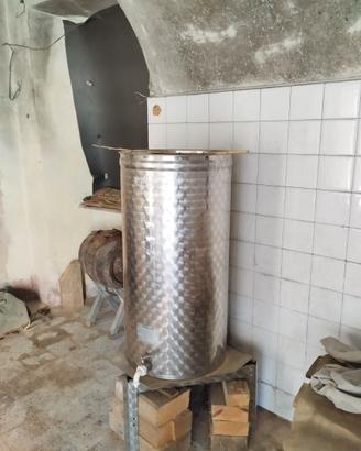 Serbatoio in acciaio inox da 200l