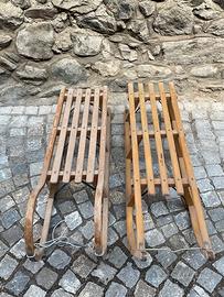 slitta in legno