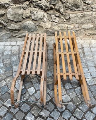 slitta in legno