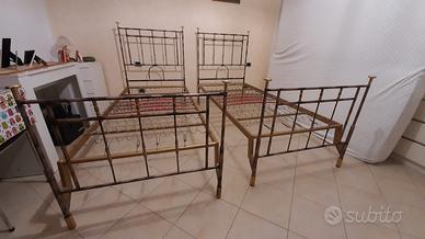 Letti ottone dorato