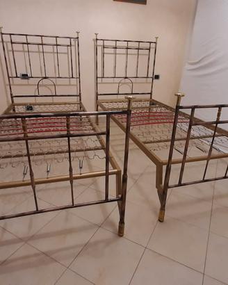 Letti ottone dorato