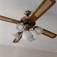 Lampadario con ventola