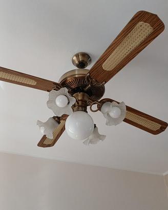 Lampadario con ventola