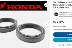 Kit paraolio honda cod 51490-mac-741