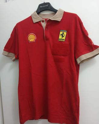 Maglia Polo Vintage Scuderia Ferrari Meccanico F1