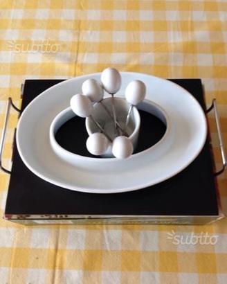 Antipastiera e porta olive in ceramica e vassoio