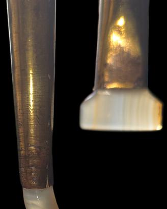 agate per lisciare oro, varie forme. 10 pezzi 