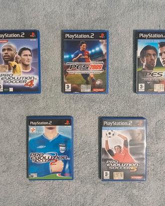 Lotto 5 Giochi PS2 Pro Evolution Soccer