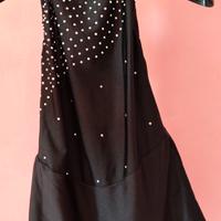 body nero con Swarovski 