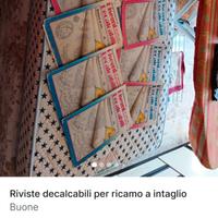 riviste decalcabili per ricamo a intaglio 