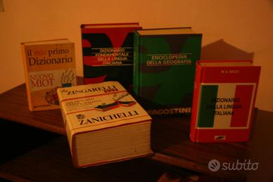 Dizionario vocabolario lotto 5 volumi zanichelli