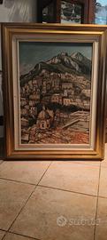 Olio su tela  D. Biancardi - Positano (1986) 50x70