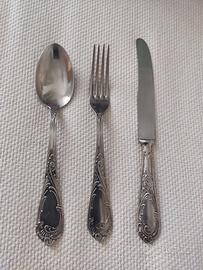 Posate bagnate argento 1000