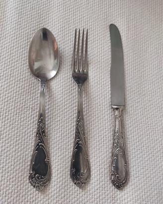 Posate bagnate argento 1000