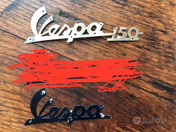 TARGHETTA PIAGGIO , VESPA FARO BASSO- 150