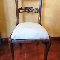 Gruppo di 4 sedie Art Decò